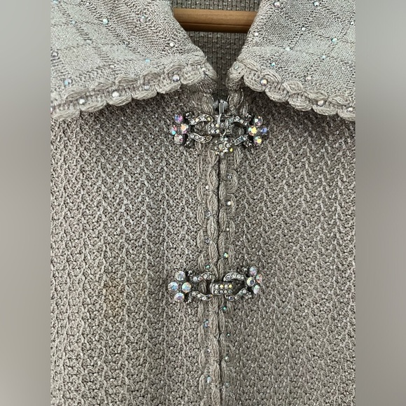 St. John Silver Textured Blazer - Picture 7 of 14